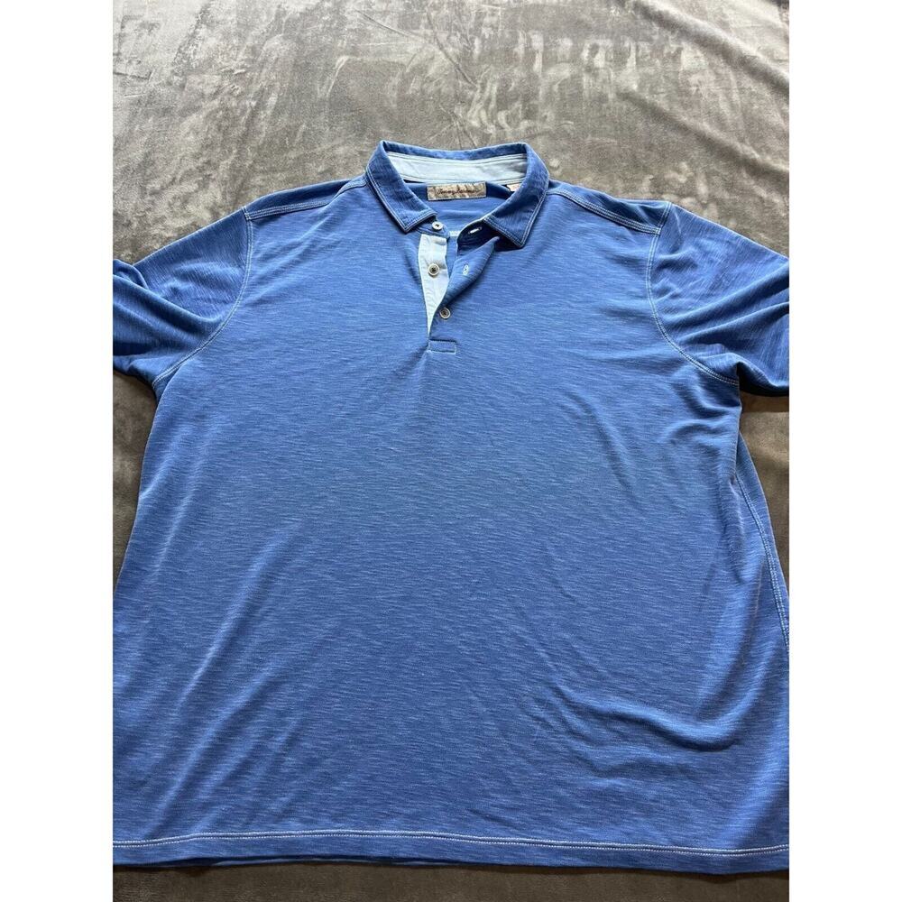 Tommy Bahama short sleeve polo shirt, XL, dark blue